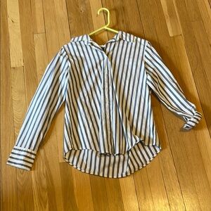 Striped Blue and White Kids Shirt